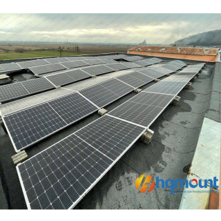 Concrete Rooftop Solar Ballasted System